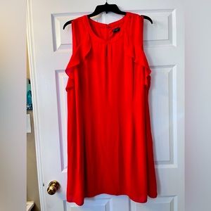 The Limited Beautiful gorgette Holiday sleeveless red dress size 2x